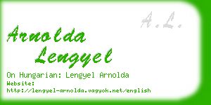 arnolda lengyel business card